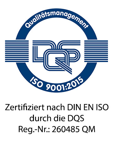 Zertifiziert nach DIN EN ISO durch die DQS