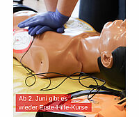 Ab 2. Juni werden wieder Erste-Hilfe-Kurse angeboten