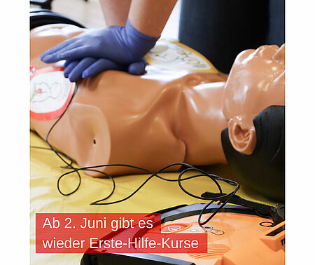 Ab 2. Juni werden wieder Erste-Hilfe-Kurse angeboten