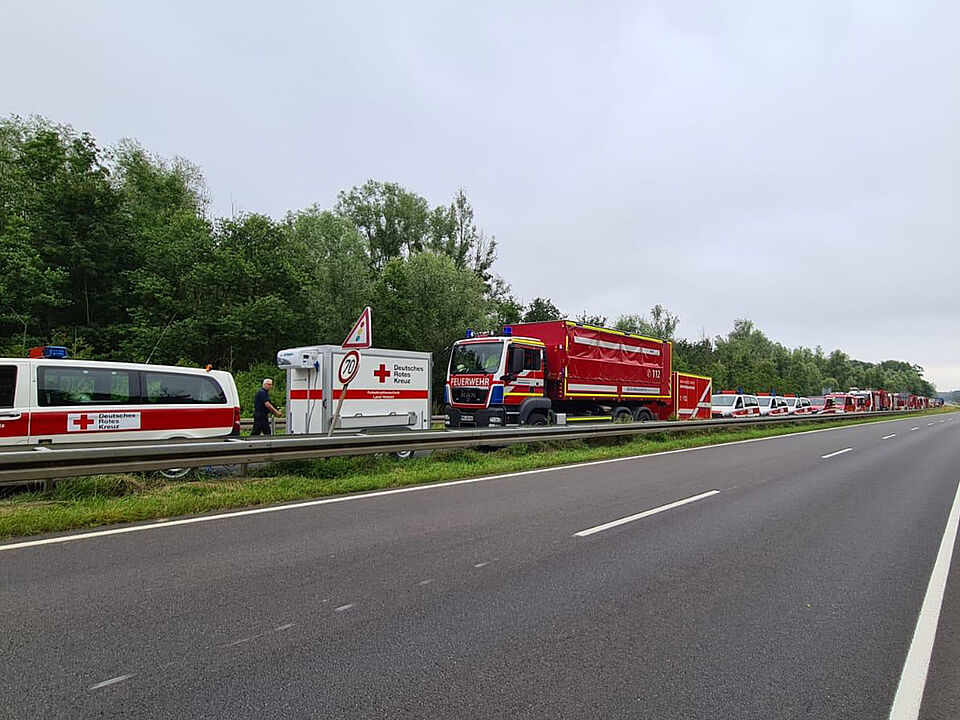 Einsatz im Hochwassergebiet