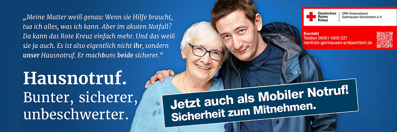 Jetzt auch als Mobiler Notruf! Sicherheit zum Mitnehmen.