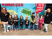 Das JRK Niedermittlau in der Altersstufe Bambini/Stufe 1 (fünf bis sieben Jahre)