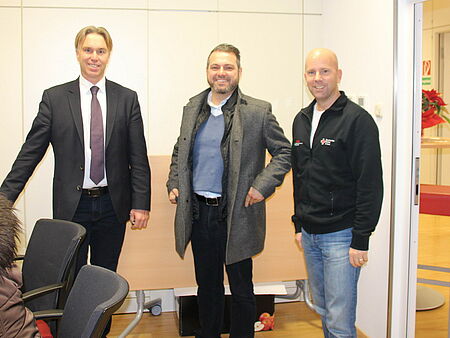 Im Bild von links: Michael Kronberg, Daniel Glöckner, Mirko Scheuplein