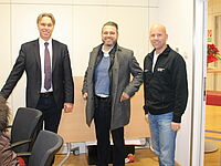 Im Bild von links: Michael Kronberg, Daniel Glöckner, Mirko Scheuplein