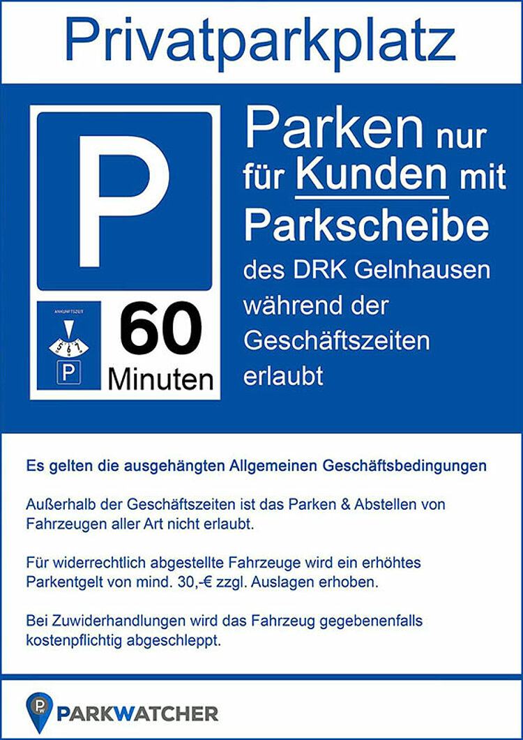 Damit Sie einen Platz finden