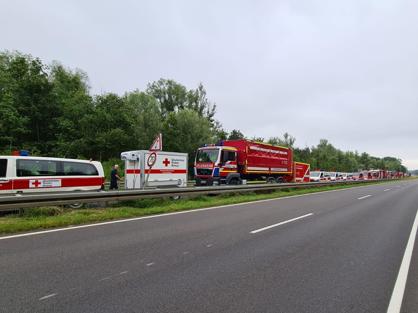 Einsatz im Hochwassergebiet