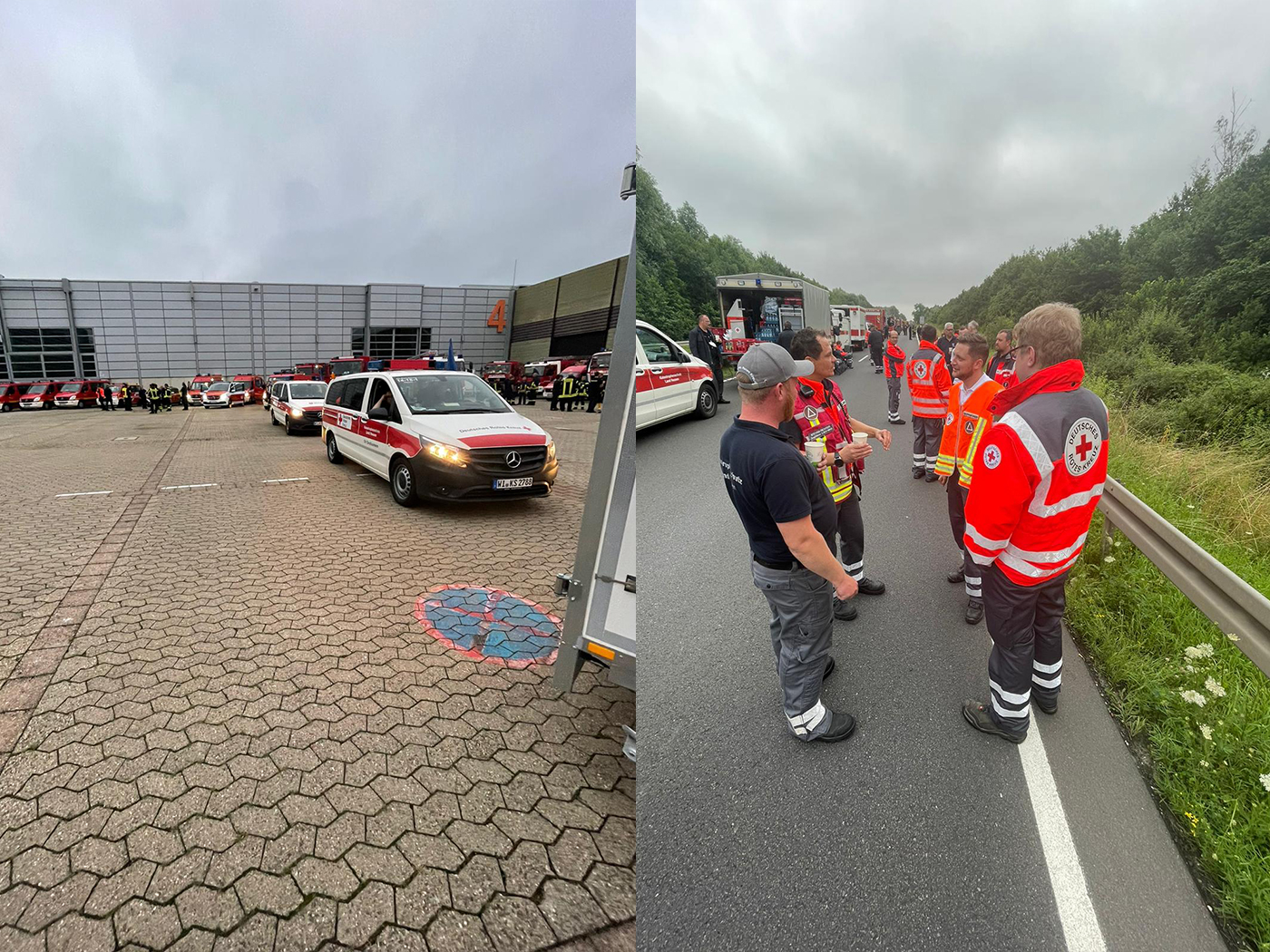 Einsatz im Hochwassergebiet