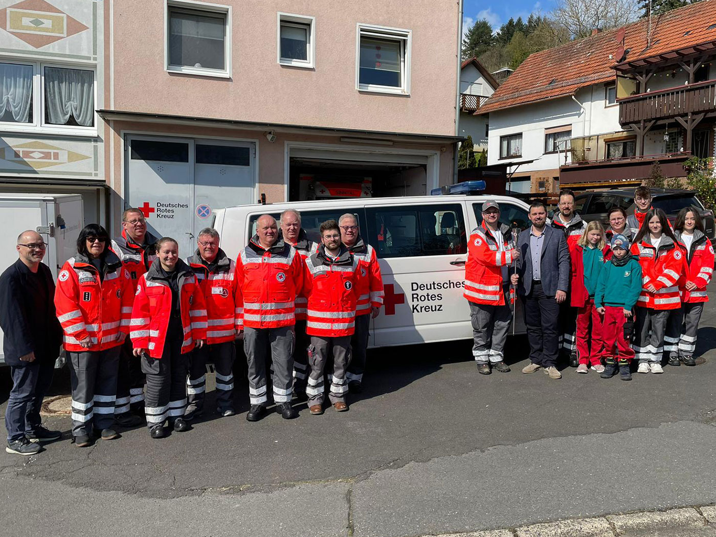 Station Sinntal mit dem Bürgermeister